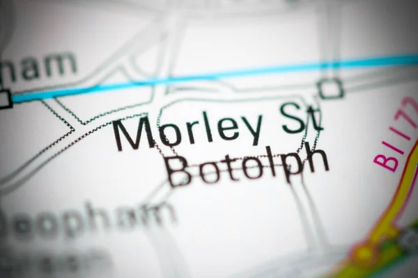 Morley Botolph Zeměpisné Mapě Velké Británie — Stock fotografie