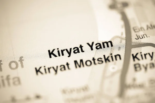 Kiryat Yam Mapa Geográfico Israel — Foto de Stock