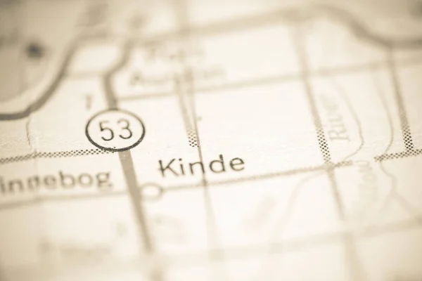Kinde Michigan Usa Geography Map — Stock Photo, Image