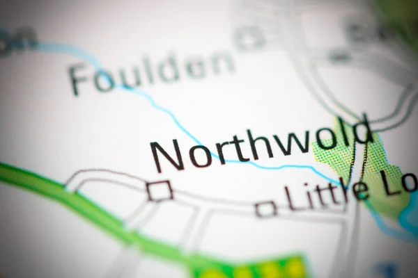 イギリスの地理地図上のノースウェルド — ストック写真
