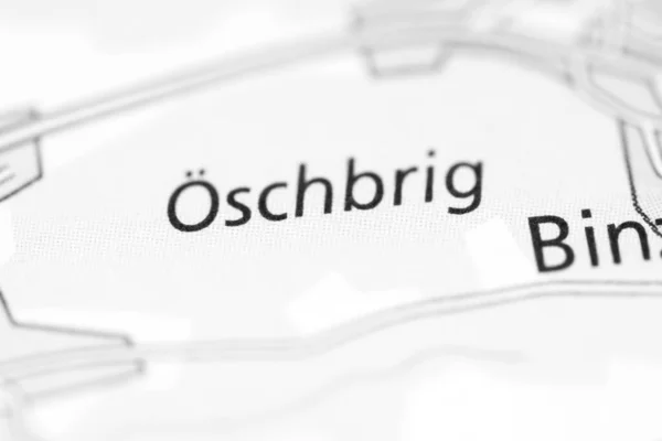 Oschbrig Mapa Geográfico Suiza — Foto de Stock