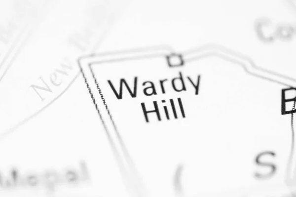 Wardy Hill Una Mappa Geografica Del Regno Unito — Foto Stock