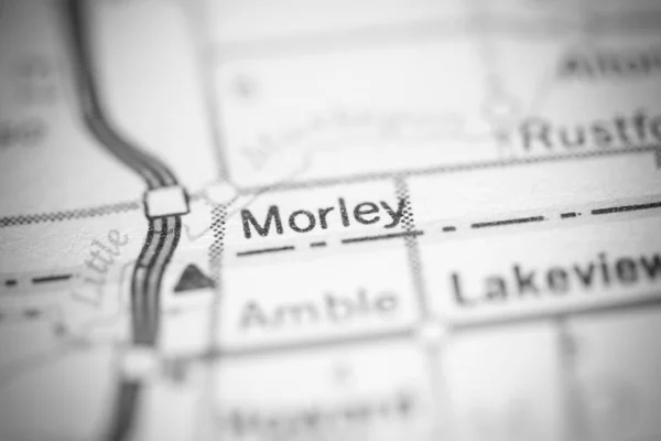 Jestem Morley Stanie Michigan Stany Zjednoczone Mapie Geograficznej — Zdjęcie stockowe