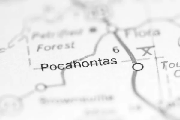 Pocahontas Mississippi Usa Geography Map — Stock Photo, Image