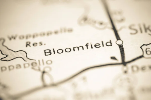 Bloomfield Missouri Stati Uniti Una Mappa Geografica — Foto Stock