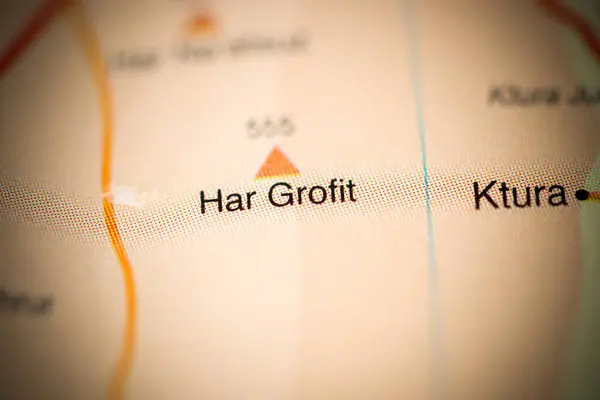 Har Grofit Mapa Geográfico Israel — Foto de Stock