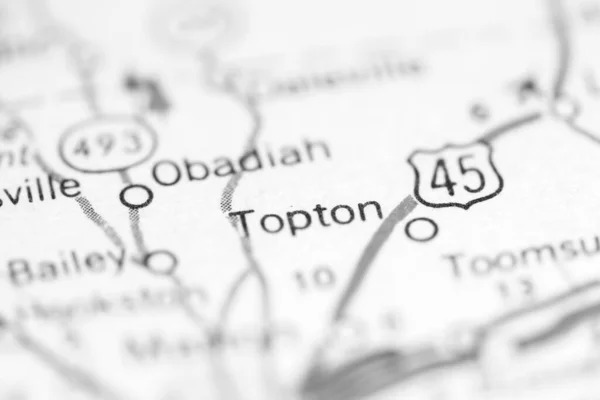 Topton Mississippi Eeuu Mapa Geográfico — Foto de Stock
