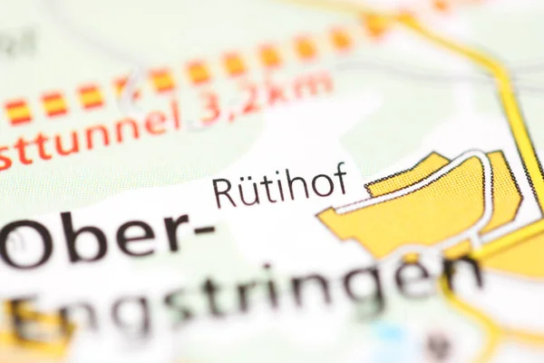 Rutihof Geografisk Karta Över Schweiz — Stockfoto