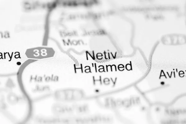 Netiv Lamed Hey Mapa Geográfico Israel — Foto de Stock