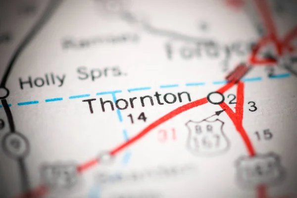 ソーントン アーカンソーだ 地理地図上のアメリカ — ストック写真