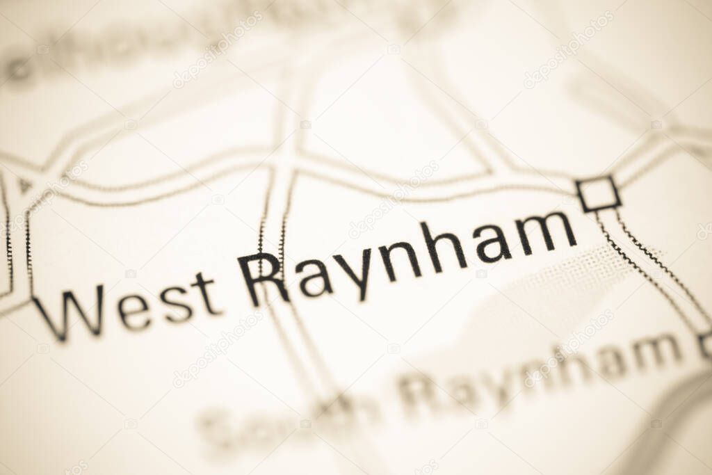 West Raynham on a geographical map of UK