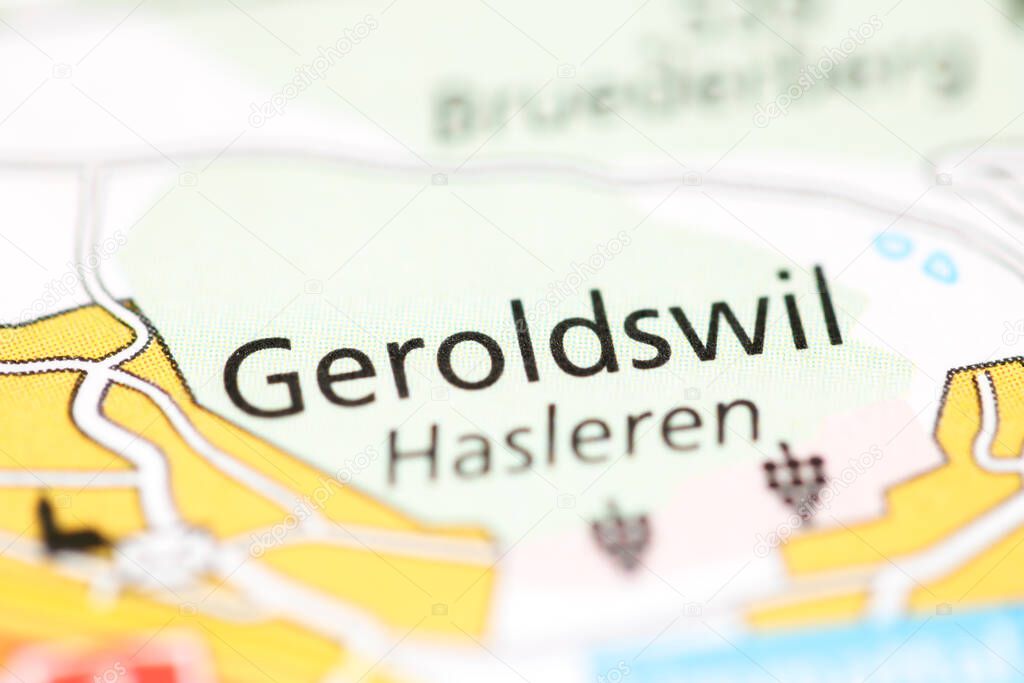 Geroldswil on a geographical map of Switzerland