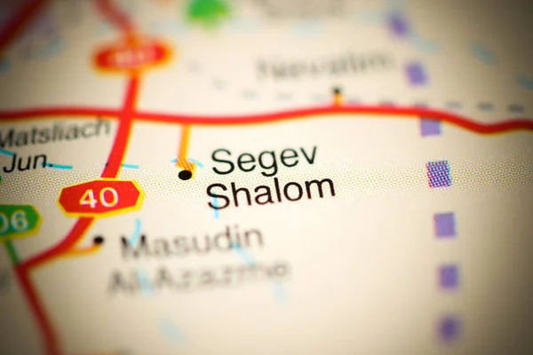 Segev Shalom Mapa Geográfico Israel — Foto de Stock