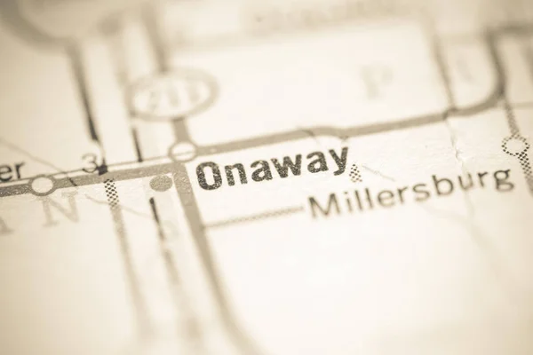 Onaway Michigan Usa Geography Map — Stock Photo, Image