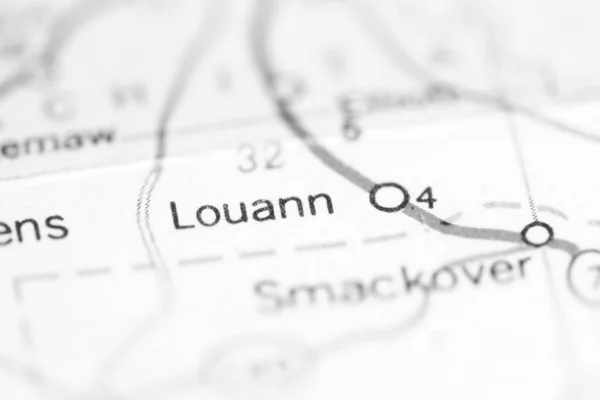 ルーアン アーカンソーだ 地理地図上のアメリカ — ストック写真
