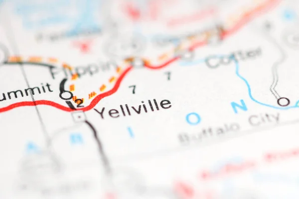 Yellville Arkansas Usa Geography Map — Stock Photo, Image