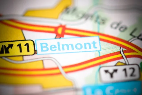 Belmont Geografisk Karta Över Schweiz — Stockfoto