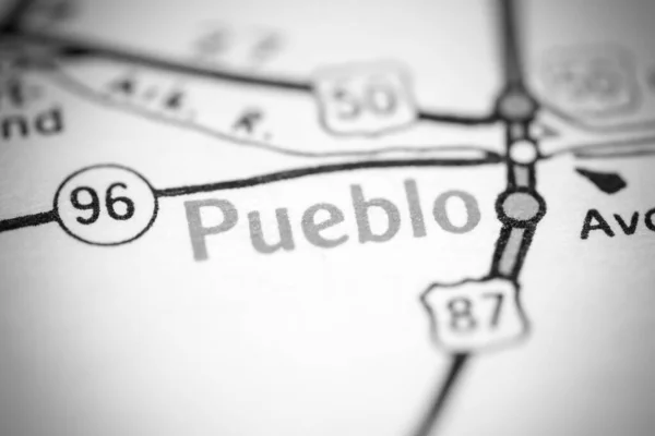 Pueblo Colorado Eeuu Mapa Geográfico — Foto de Stock