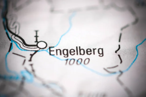 Engelberg Mapa Geográfico Suiza — Foto de Stock