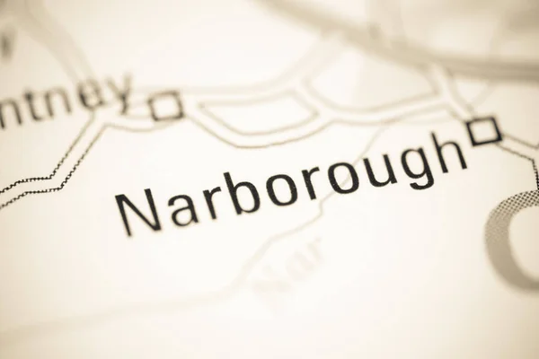 Narborough Γεωγραφικό Χάρτη Του Ηνωμένου Βασιλείου — Φωτογραφία Αρχείου
