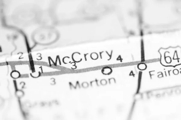 Mccrory Arkansas Eeuu Mapa Geográfico —  Fotos de Stock