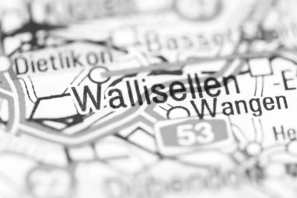 스위스 의지리적 지도에 나오는 — 스톡 사진