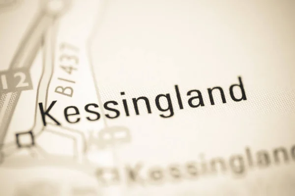 Кессінгленд Географічній Карті Великої Британії — стокове фото