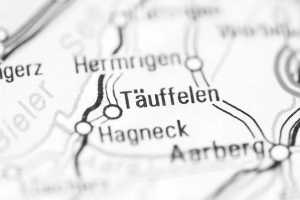 Tauffelen Una Mappa Geografica Della Svizzera — Foto Stock