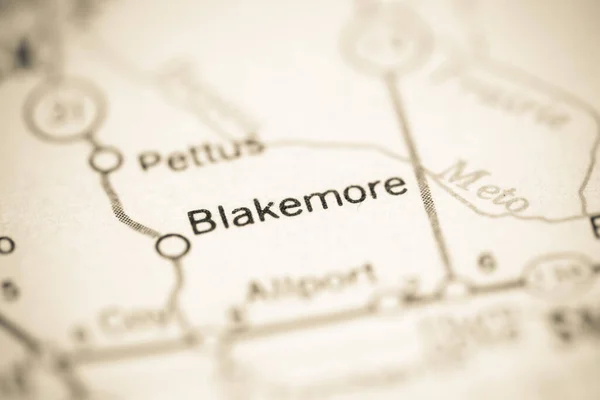 Det Blakemore Det Arkansas Usa Geografisk Karta — Stockfoto