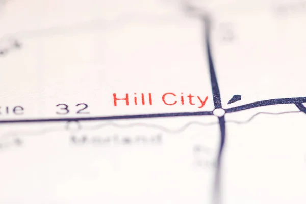 Hill City Kansas Eeuu Mapa Geográfico —  Fotos de Stock