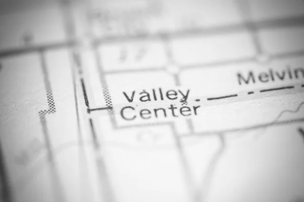 Valley Center Michigan Abd Coğrafya Haritasında — Stok fotoğraf