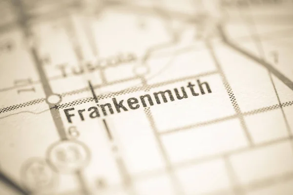 Det Frankenmuth Jag Heter Michigan Usa Geografisk Karta — Stockfoto