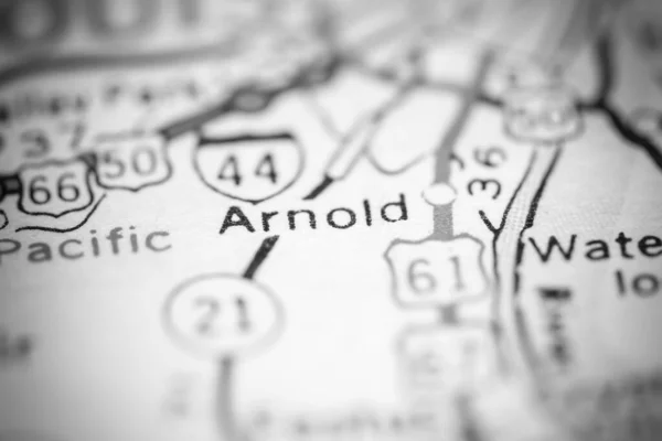 Arnold Missouri Usa Geography Map — Stock Photo, Image
