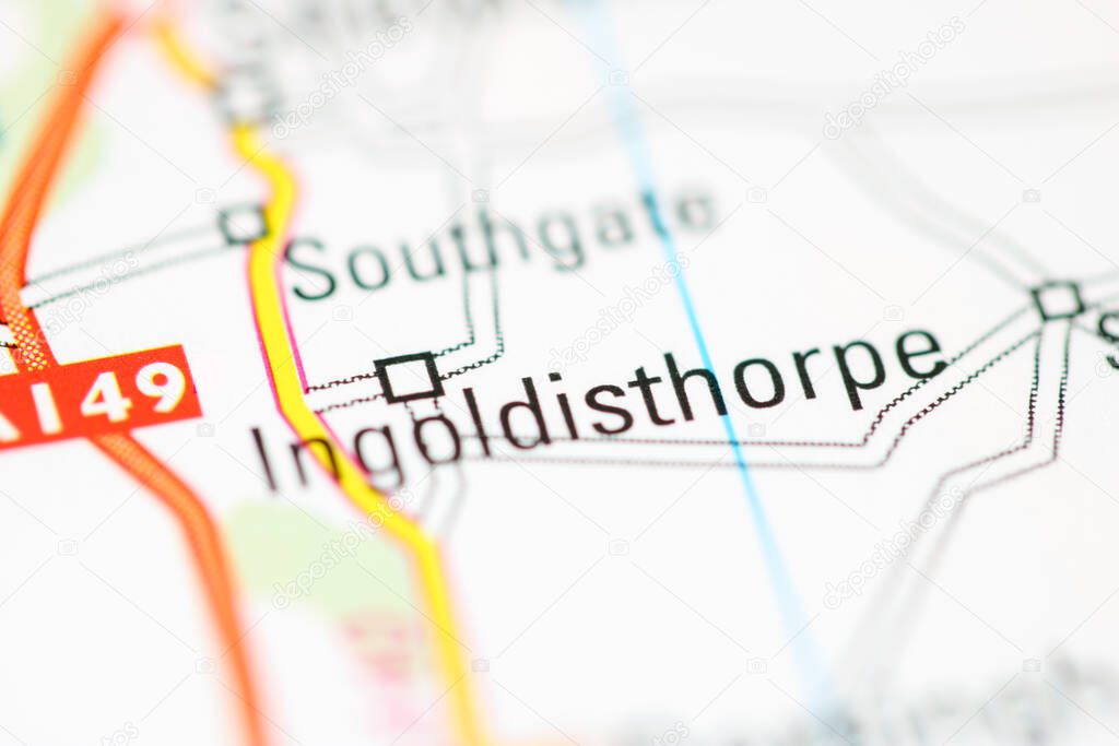 Ingoldisthorpe on a geographical map of UK