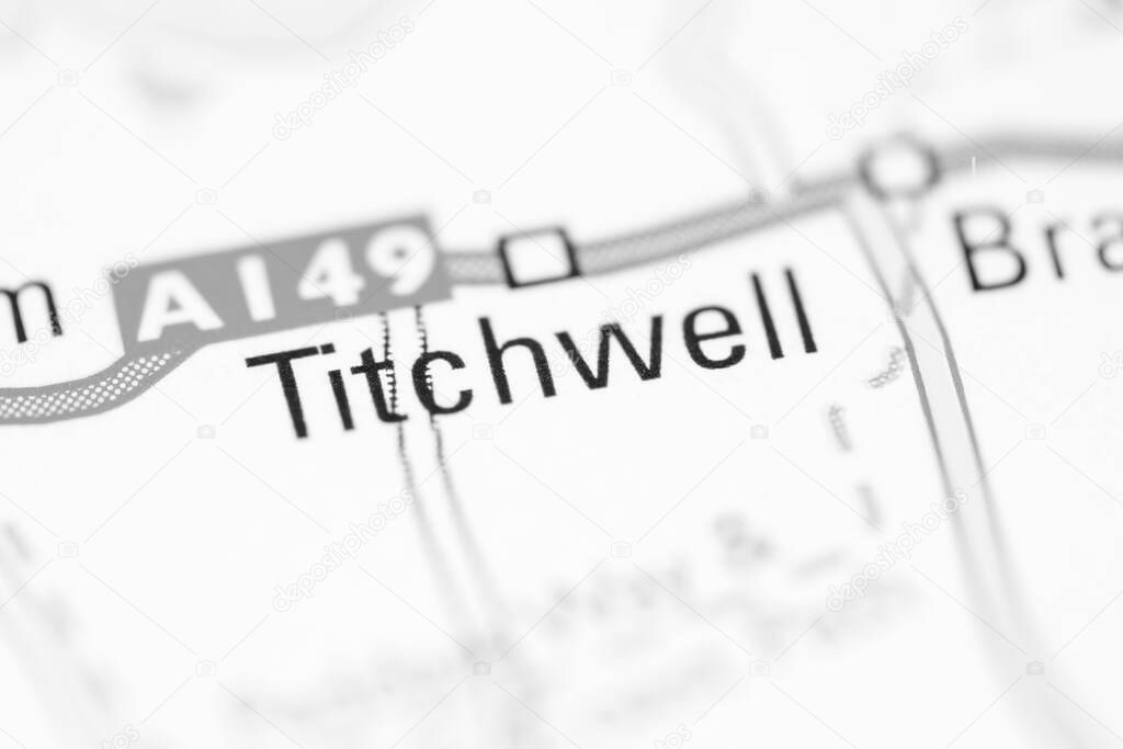 Titchwell on a geographical map of UK