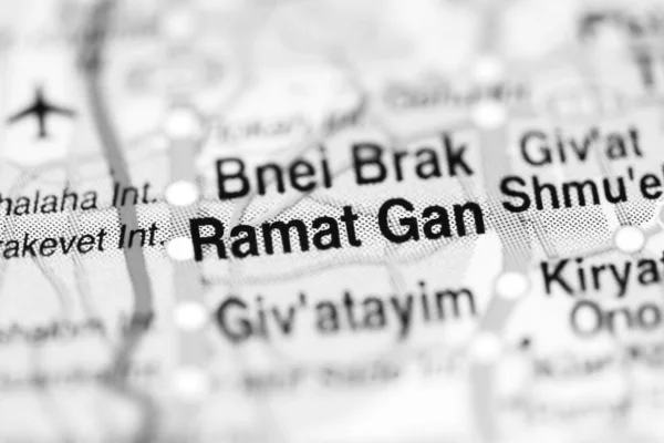 Ramat Gan Auf Einer Geografischen Landkarte Von Israel — Stockfoto