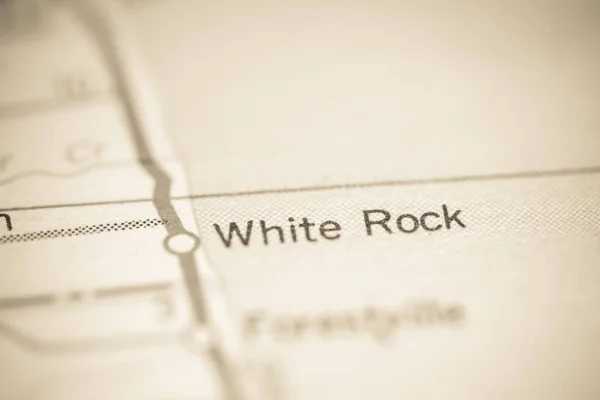 White Rock Michigan Usa Auf Einer Geografischen Karte — Stockfoto