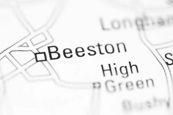 Beeston Γεωγραφικό Χάρτη Του Ηνωμένου Βασιλείου — Φωτογραφία Αρχείου