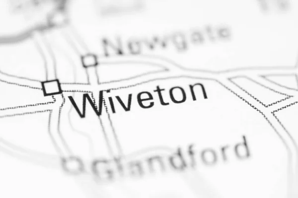 英国の地理地図上のウィボトン — ストック写真