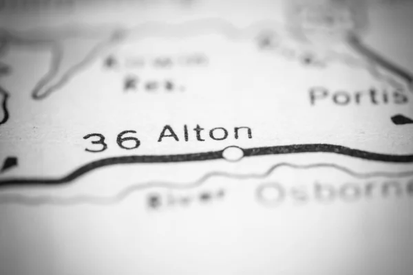 アルトン カンザスだ 地理地図上のアメリカ — ストック写真