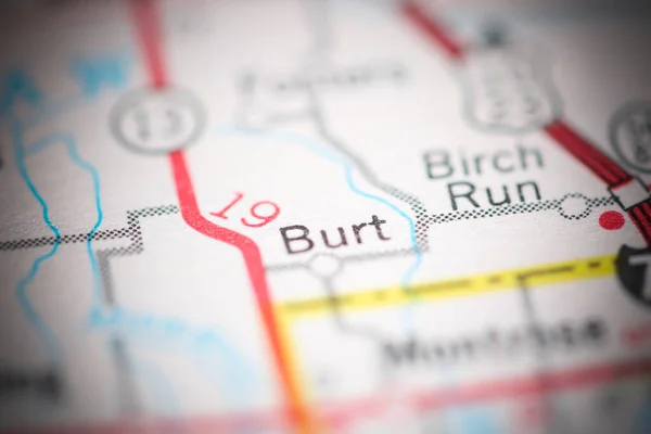 Burt Michigan Stati Uniti Una Mappa Geografica — Foto Stock
