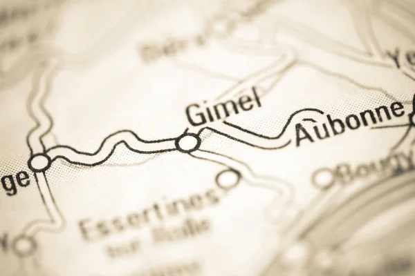 スイスの地理地図上のギメル — ストック写真