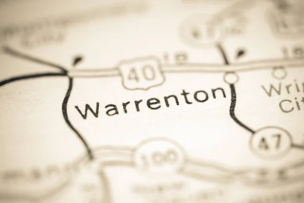 Warrenton Misuri Eeuu Mapa Geográfico — Foto de Stock