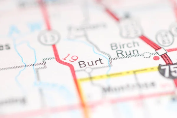 Burt Michigan Usa Geography Map — Stock Photo, Image