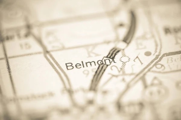 Μπέλμοντ Μίσιγκαν Ηπα Χάρτη Γεωγραφίας — Φωτογραφία Αρχείου
