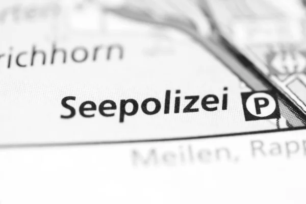 Seepolizei Mapa Geográfico Suiza — Foto de Stock