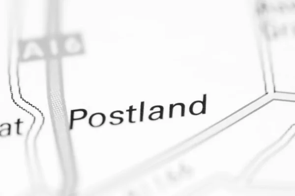 Postland Mapa Geográfico Reino Unido — Fotografia de Stock