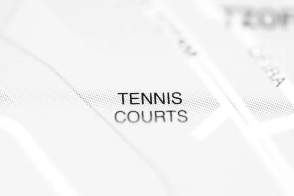 Tennisbanor Geografisk Karta Över Israel — Stockfoto