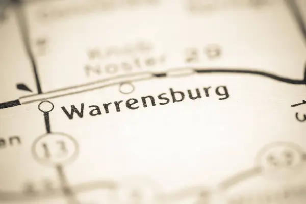 Warrensburg Missouri Usa Geography Map — Stock Photo, Image