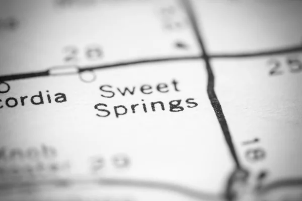 Sweet Springs Missouri Usa Geography Map — Stock Photo, Image